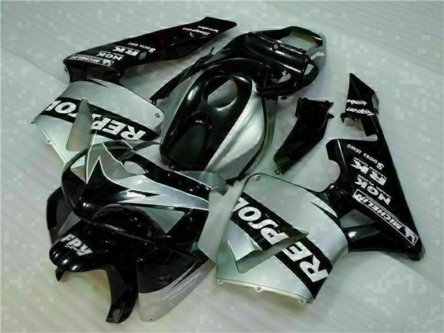 2005-2006 Black Silver Repsol Honda CBR600RR Motorcycle Fairings Kit 2005-2006 Black Silver Repsol Honda CBR600RR Motorcycle Fairings Kit