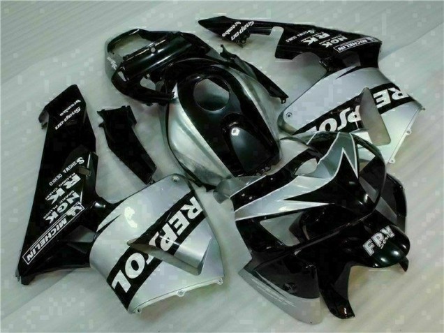 2005-2006 Black Silver Repsol Honda CBR600RR Motorcycle Fairings Kit 2005-2006 Black Silver Repsol Honda CBR600RR Motorcycle Fairings Kit