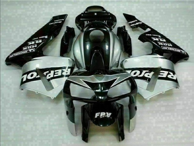 2005-2006 Black Silver Repsol Honda CBR600RR Motorcycle Fairings Kit 2005-2006 Black Silver Repsol Honda CBR600RR Motorcycle Fairings Kit