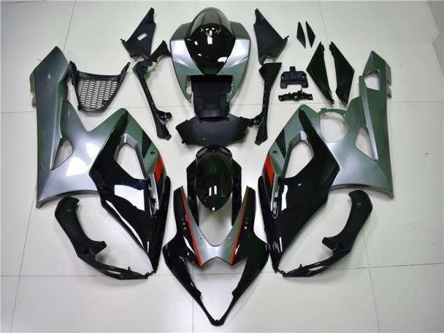 2005-2006 Black Silver Suzuki GSXR 1000 Motorcycle Fairing Kit 2005-2006 Black Silver Suzuki GSXR 1000 Motorcycle Fairing Kit