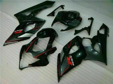 2005-2006 Black Suzuki GSXR 1000 Replacement Fairings