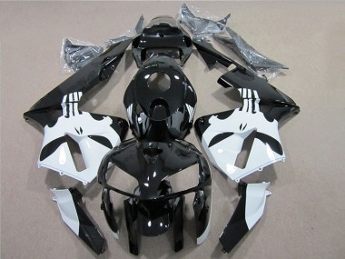 2005-2006 Black White Honda CBR600RR Motorcycle Fairings