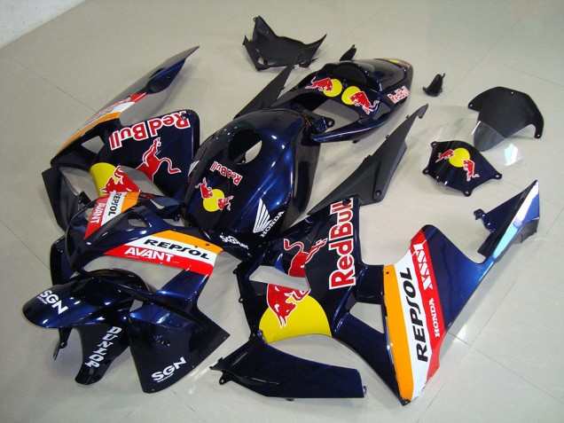 2005-2006 Dark Blue Red Bull Repsol Honda CBR600RR Motorcycle Fairings Kits 2005-2006 Dark Blue Red Bull Repsol Honda CBR600RR Motorcycle Fairings Kits