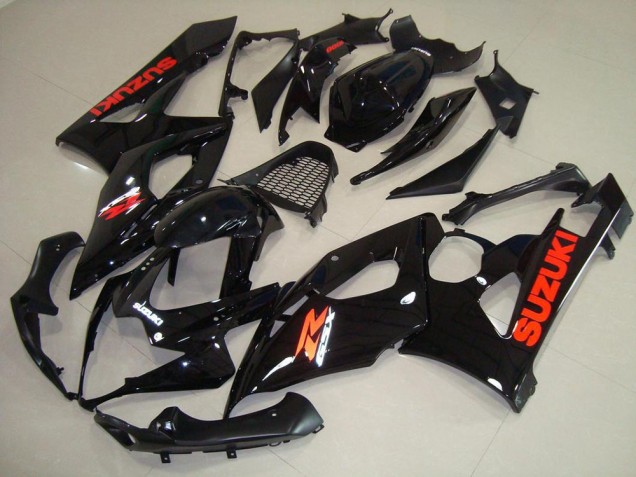 2005-2006 Glossy Black Red Sticker Suzuki GSXR 1000 Bike Fairing 2005-2006 Glossy Black Red Sticker Suzuki GSXR 1000 Bike Fairing