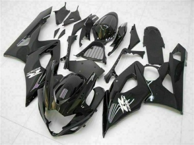 2005-2006 Glossy Black Suzuki GSXR 1000 Motor Fairings