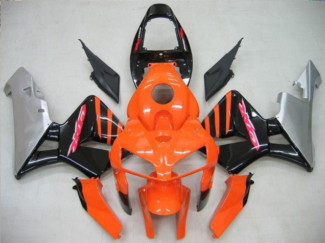 2005-2006 Orange Black Honda CBR600RR Motorcycle Fairing 2005-2006 Orange Black Honda CBR600RR Motorcycle Fairing