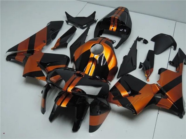 2005-2006 Orange Black Honda CBR600RR Motorcycle Fairing Kits 2005-2006 Orange Black Honda CBR600RR Motorcycle Fairing Kits