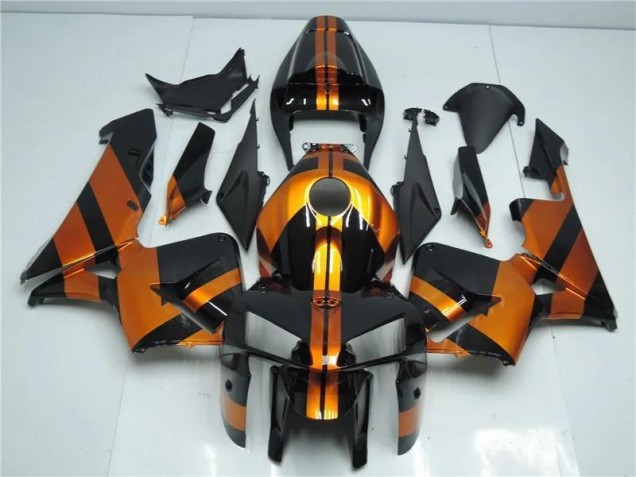 2005-2006 Orange Black Honda CBR600RR Motorcycle Fairing Kits 2005-2006 Orange Black Honda CBR600RR Motorcycle Fairing Kits