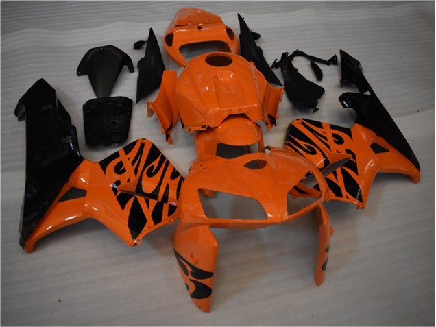 2005-2006 Orange Black Honda CBR600RR Motorbike Fairing 2005-2006 Orange Black Honda CBR600RR Motorbike Fairing