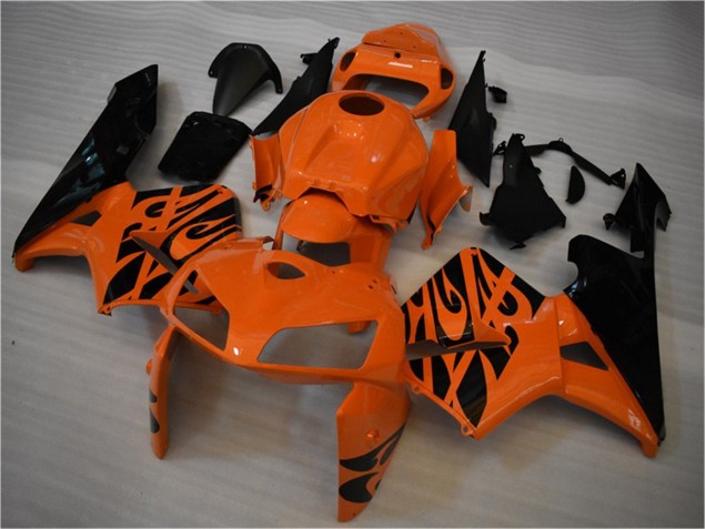 2005-2006 Orange Black Honda CBR600RR Motorbike Fairing 2005-2006 Orange Black Honda CBR600RR Motorbike Fairing