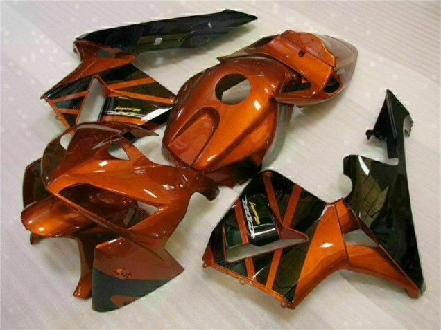 2005-2006 Orange Black Honda CBR600RR Bike Fairings 2005-2006 Orange Black Honda CBR600RR Bike Fairings