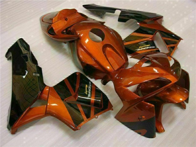 2005-2006 Orange Black Honda CBR600RR Bike Fairings 2005-2006 Orange Black Honda CBR600RR Bike Fairings