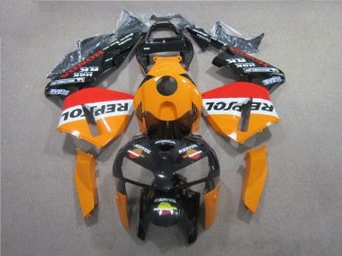 2005-2006 Orange Black Repsol Honda CBR600RR Motorcycle Fairings