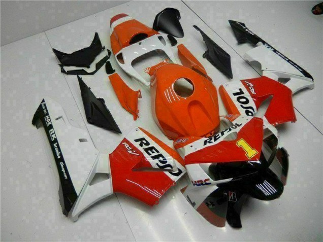 2005-2006 Orange Repsol Honda CBR600RR Bike Fairing Kit 2005-2006 Orange Repsol Honda CBR600RR Bike Fairing Kit