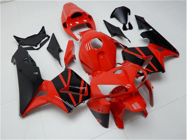 2005-2006 Red Black Honda CBR600RR Motorcycle Fairings Kits 2005-2006 Red Black Honda CBR600RR Motorcycle Fairings Kits