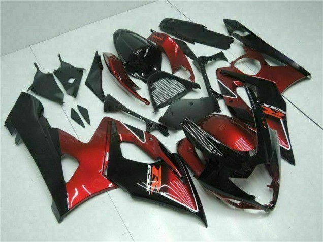 2005-2006 Red Black Suzuki GSXR 1000 Motorcycle Fairings & Bodywork