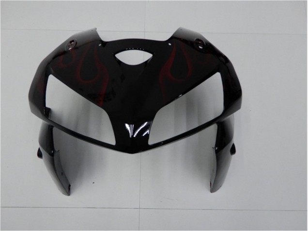 2005-2006 Red Flame Black Honda CBR600RR Bike Fairings 2005-2006 Red Flame Black Honda CBR600RR Bike Fairings