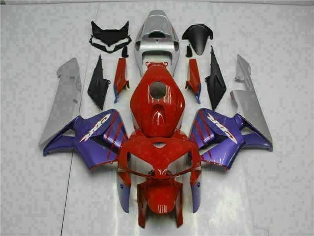 2005-2006 Red Purple Honda CBR600RR Motorbike Fairing Kits 2005-2006 Red Purple Honda CBR600RR Motorbike Fairing Kits