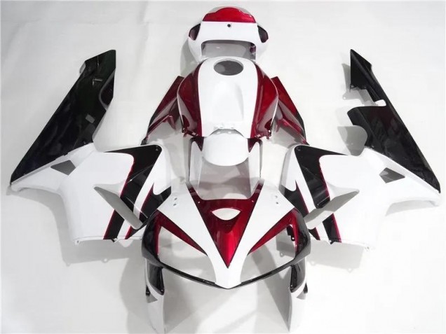 2005-2006 Red White Black Honda CBR600RR Motorcycle Fairing 2005-2006 Red White Black Honda CBR600RR Motorcycle Fairing