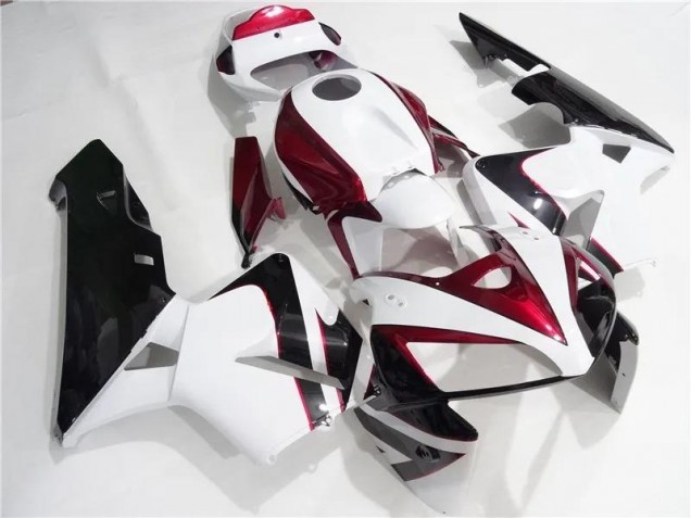 2005-2006 Red White Black Honda CBR600RR Motorcycle Fairing 2005-2006 Red White Black Honda CBR600RR Motorcycle Fairing