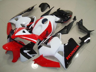 2005-2006 Red White Black Honda CBR600RR Motorcycle Fairings