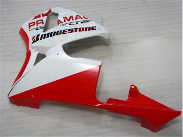 2005-2006 Red White Honda CBR600RR Bike Fairings 2005-2006 Red White Honda CBR600RR Bike Fairings