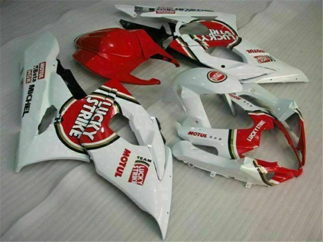 2005-2006 Red White Suzuki GSXR 1000 Motorcycle Replacement Fairings 2005-2006 Red White Suzuki GSXR 1000 Motorcycle Replacement Fairings