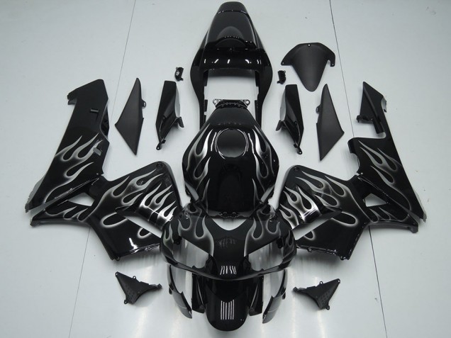 2005-2006 Silver Flame Honda CBR600RR Motorcycle Replacement Fairings 2005-2006 Silver Flame Honda CBR600RR Motorcycle Replacement Fairings