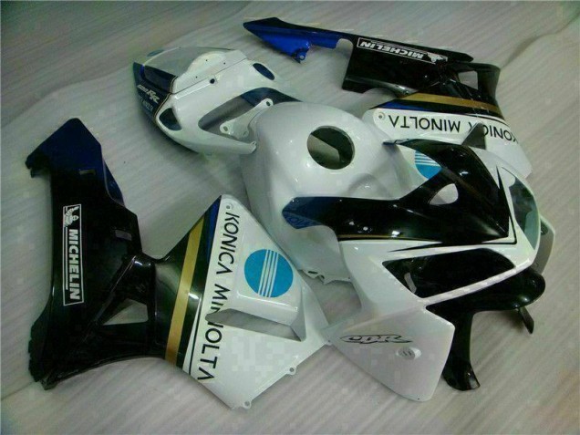 2005-2006 White Black Honda CBR600RR Replacement Motorcycle Fairings 2005-2006 White Black Honda CBR600RR Replacement Motorcycle Fairings