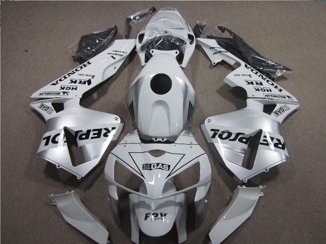 2005-2006 White Black Repsol Honda CBR600RR Motorcycle Fairings 2005-2006 White Black Repsol Honda CBR600RR Motorcycle Fairings