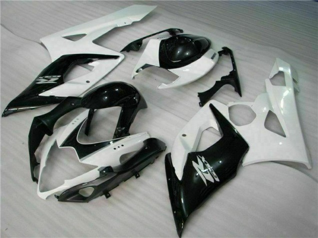 2005-2006 White Black Suzuki GSXR 1000 Motor Fairings