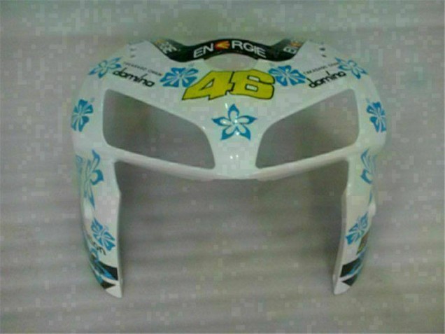 2005-2006 White Blue Nastro Azzurro 46 Honda CBR600RR Motorcycle Fairing 2005-2006 White Blue Nastro Azzurro 46 Honda CBR600RR Motorcycle Fairing
