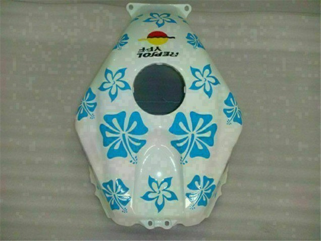 2005-2006 White Blue Nastro Azzurro 46 Honda CBR600RR Motorcycle Fairing 2005-2006 White Blue Nastro Azzurro 46 Honda CBR600RR Motorcycle Fairing