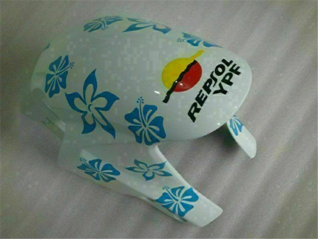 2005-2006 White Blue Nastro Azzurro 46 Honda CBR600RR Motorcycle Fairing 2005-2006 White Blue Nastro Azzurro 46 Honda CBR600RR Motorcycle Fairing
