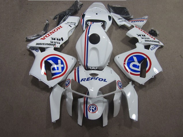 2005-2006 White Blue Repsol Honda CBR600RR Bike Fairing Kit 2005-2006 White Blue Repsol Honda CBR600RR Bike Fairing Kit