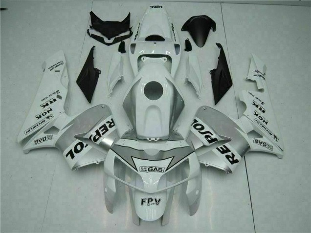 2005-2006 White Repsol Honda CBR600RR Bike Fairings & Bodywork 2005-2006 White Repsol Honda CBR600RR Bike Fairings & Bodywork