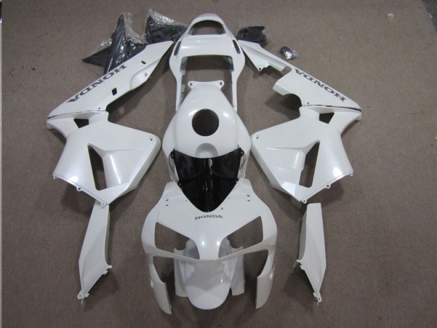 2005-2006 White Honda CBR600RR Motorcycle Replacement Fairings 2005-2006 White Honda CBR600RR Motorcycle Replacement Fairings