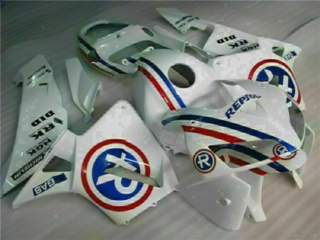 2005-2006 White Honda CBR600RR Bike Fairings 2005-2006 White Honda CBR600RR Bike Fairings