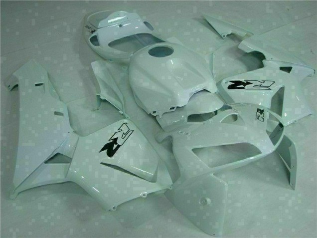 2005-2006 White Honda CBR600RR Replacement Motorcycle Fairings 2005-2006 White Honda CBR600RR Replacement Motorcycle Fairings