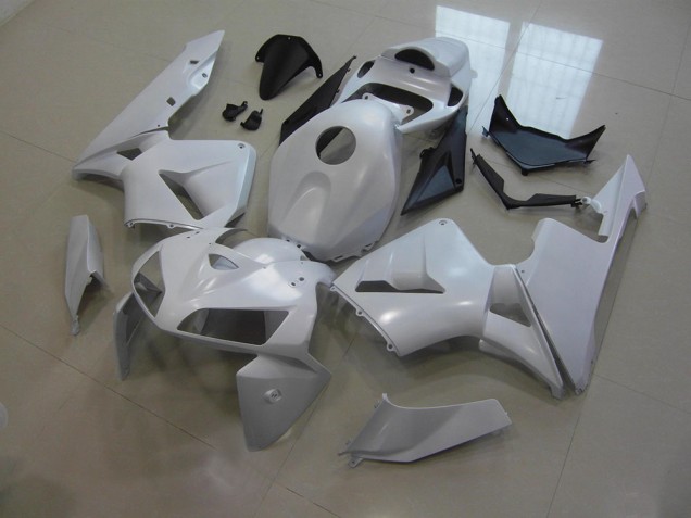 2005-2006 White Honda CBR600RR Motorcycle Fairings Kit 2005-2006 White Honda CBR600RR Motorcycle Fairings Kit