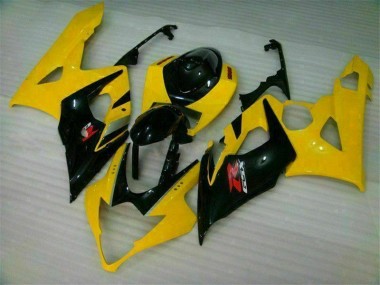 2005-2006 Yellow Black Suzuki GSXR 1000 Motor Bike Fairings