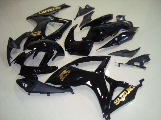 2006-2007 Black Gold Decal Suzuki GSXR750 Motorcycle Fairings 2006-2007 Black Gold Decal Suzuki GSXR750 Motorcycle Fairings