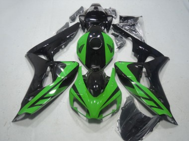 2006-2007 Black Green Honda CBR1000RR Motorcycle Fairings