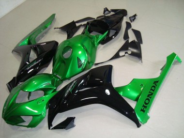 2006-2007 Black Green Honda CBR1000RR Motorcycle Fairing Kits