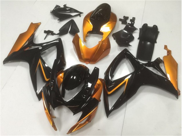 2006-2007 Black Orange Suzuki GSXR 600/750 Motor Fairings 2006-2007 Black Orange Suzuki GSXR 600/750 Motor Fairings