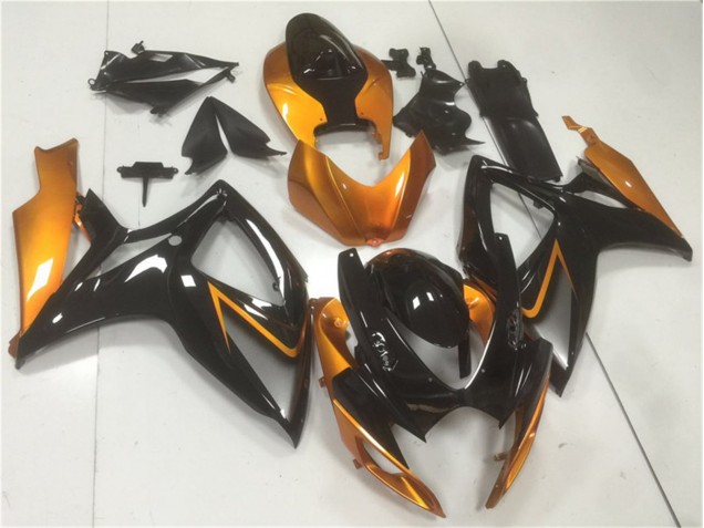 2006-2007 Black Orange Suzuki GSXR 600/750 Motor Fairings 2006-2007 Black Orange Suzuki GSXR 600/750 Motor Fairings