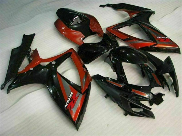 2006-2007 Black Red Suzuki GSXR 600/750 Motorcycle Fairings 2006-2007 Black Red Suzuki GSXR 600/750 Motorcycle Fairings