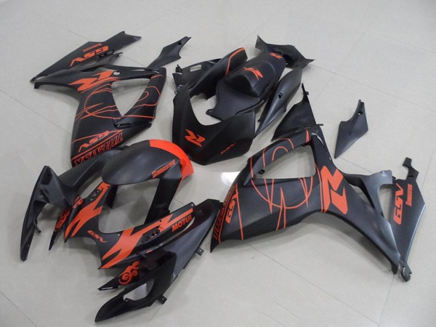 2006-2007 Black Red Suzuki GSXR750 Motorcycle Replacement Fairings 2006-2007 Black Red Suzuki GSXR750 Motorcycle Replacement Fairings
