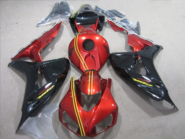 2006-2007 Black Red Yellow Honda CBR1000RR Motorcycle Replacement Fairings 2006-2007 Black Red Yellow Honda CBR1000RR Motorcycle Replacement Fairings