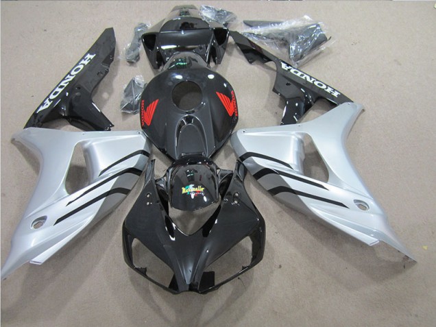 2006-2007 Black Silver Red Decal Honda CBR1000RR Motorbike Fairings 2006-2007 Black Silver Red Decal Honda CBR1000RR Motorbike Fairings